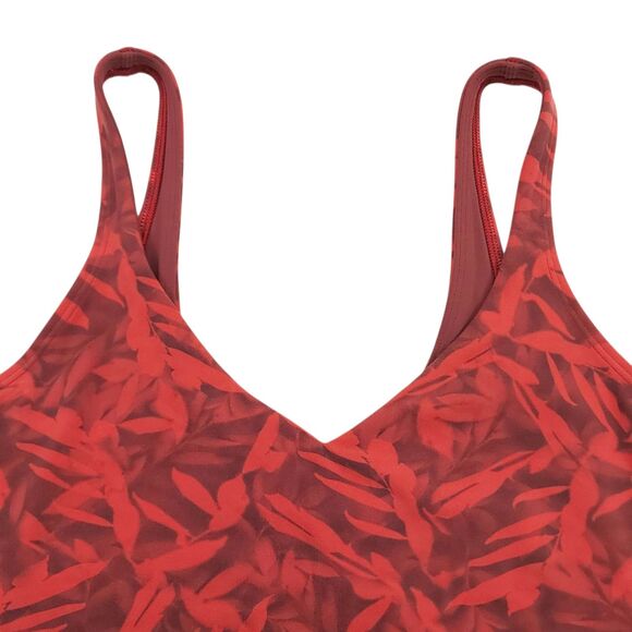 Lululemon Align Crop Tank Top Womens 8 Red Wireless Lightweight Workout Yoga Gym - Picture 4 of 11